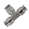 Union Tee Stainless Steel Pneumatic Fittings (SSPE)  T Type Connector T Shape Pipe Fittings