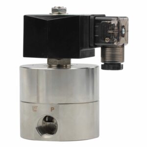 High pressure and temperature solenoid valves